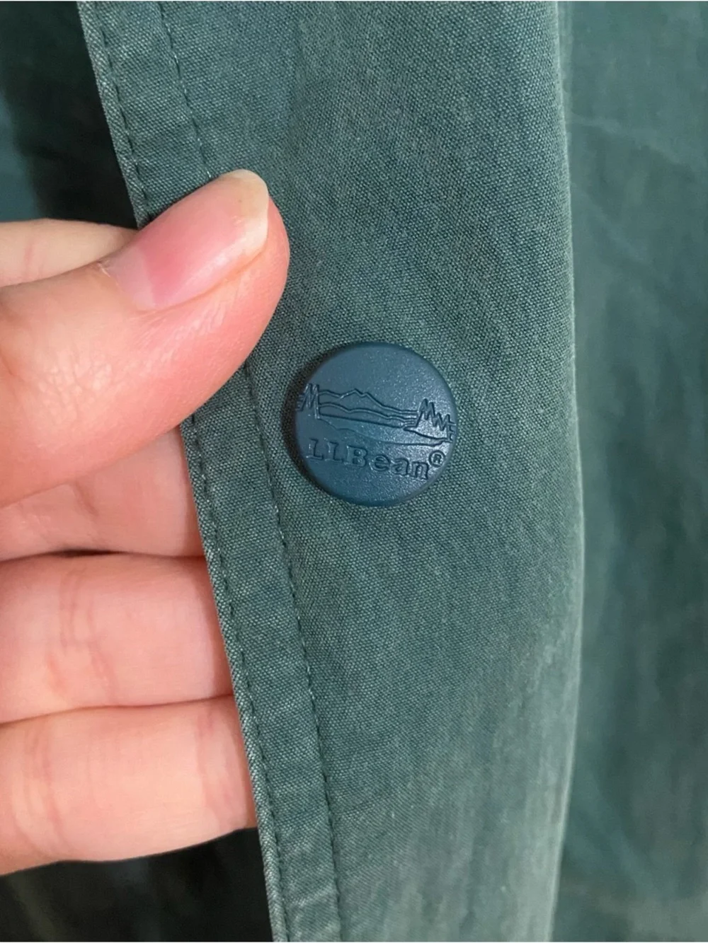 Vintage L.L.Bean Men’s Green Barn Fired Chore Spring Lightweight Coat Jacket XXL - Picture 6 of 12